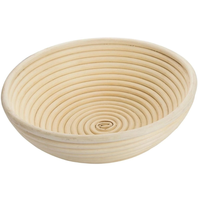 Panier à pain rond en rotin écologique, résistant au four, pour la levée du levain, idéal pour la boulangerie et la pâtisserie