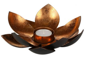 Handmade <b>Copper</b> Lotus Flower Tealight Candle Holder Decorative <b>Table</b> Centerpiece for Wedding Home Decor Bulk - Product Image 5