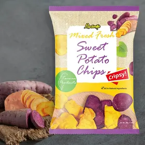 Free Sample Available Mixed Fresh Sweet Potato Chips 90g_Wholesale Potato Chips Healthy Snacks