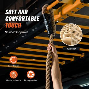 1.5 \ "x20FT corda da arrampicata per palestra di casa accessorio per attrezzatura Fitness per allenamento di forza - Product Image 4
