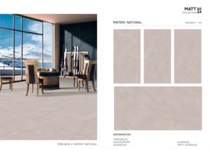 Azulejos de porcelana de estilo moderno con superficie mate de 60x120cm, 600x1200mm, tamaño 24x48 para un diseño elegante de paredes y suelos interiores. - Product Image 5