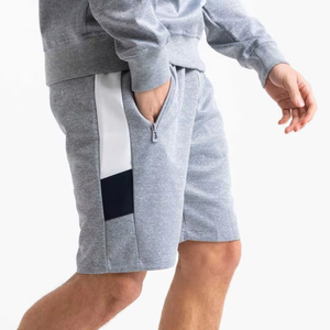 Camiseta de Manga Larga Personalizada de Poliéster/Algodón de 305 g/m², Conjunto de Camiseta y Pantalones Cortos para Hombre, Estilo Vintage de Verano - Product Image 4