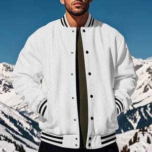 Nouvelles vestes varsity à double boutonnage de haute qualité, personnalisées, style hip-hop, avec patchs en chenille, pour hommes, fabriquées par TRIOTAKE INDUSTRY - Product Image 1