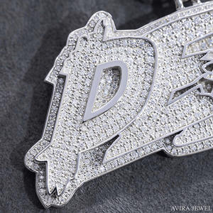 สร้อยคอชุบทองคำสีเหลืองประกายระยิบระยับสำหรับทุกเพศ ประดับเพชรโมอิสซาไนต์ จี้ฮิปฮอป ทำจากเงินแท้ 925 - Product Image 3