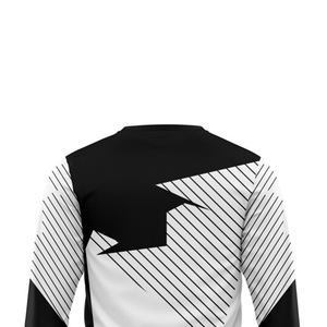 <b>Men's</b> Sporty Long Sleeve Geometric Print <b>Shirt</b> Quick Dry Polyester Casual Wear Summer Full Sleeve <b>Collarless</b> - Product Image 2