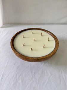 Cuenco Decorativo de Madera para Velas, Portavelas Artesanal Rústico Tipo Cuenco de Masa para Decoración Interior de Lujo, Suministro Mayorista B2B - Product Image 6
