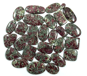 Pierres précieuses naturelles en vrac, cabochons en eudialyte, pierres facettées, fournisseur en gros de cristaux, exportation en Inde - Product Image 1
