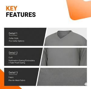Women's Hockey Jersey 160g 100% Polyester Quick Dry Anti-Bacterial Eco-Friendly Sports Wear - Product Image 3