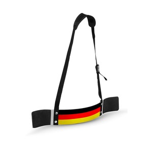 Ceinture de soutien du coude réglable avec drapeau allemand, en néoprène robuste pour la correction de la posture, la musculation, fermeture à boucle unisexe - Product Image 1