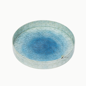 Juego de bandejas de servir de nácar personalizadas OEM ODM al por mayor, bandejas de servir de madera de lujo para alimentos y decoración - Product Image 2