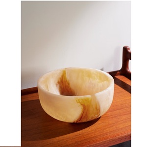 Bol à fruits en résine multicolore de haute qualité, poli, unique, fait main, vaisselle décorative, sans BPA, couleur et logo personnalisables - Product Image 3