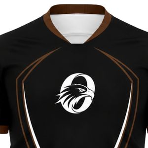 ชุดเสื้อฟุตบอลสีดำและน้ำตาลสไตล์โมเดิร์นสำหรับกีฬาของทีมและการแข่งขัน - Product Image 3
