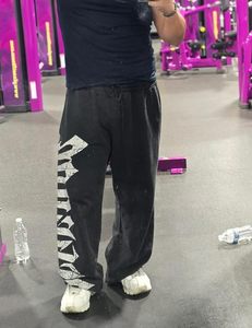 Pantalones Deportivos Holgados con Estampado Gráfico para Hombre, Pantalones de Gimnasio Elásticos, Joggers Deportivos Casuales con Bolsillos para Entrenamiento - Product Image 3