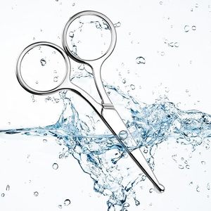 Tijeras Recortadoras de Vello Nasal de Alta Calidad, Acero Inoxidable, Punta Redondeada, Herramienta de Belleza y Cuidado Personal - Product Image 3