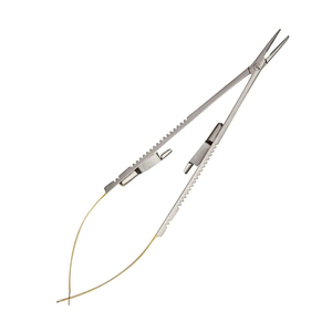 Porte-aiguille microchirurgical droit Castroviejo réutilisable, 14 cm, embouts 11 mm x 0,6 mm, mâchoires en acier inoxydable, instruments pour ponts osseux - Product Image 6