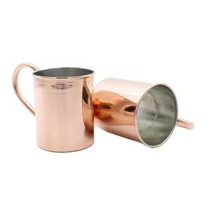 100% Pure Copper <b>Mug</b> Straw Handle <b>Large</b> Capacity Modern Design Customizable Logo High Quality Drinkware Home Office Outdoor Wine - Product Image 1