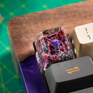 Keycaps Artisanat Forêt Mystique, Keycaps Artisanat Personnalisé, Keycaps Anime Mignons, Keycaps Verts, Ensemble de Keycaps, Keycaps en Bois - Product Image 2