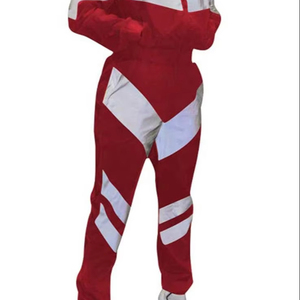 Nouvelle Collection 2026 – Ensemble Survêtement Coupe-Vent Femme Tendance avec Pantalon Rayé et Veste Zippée – Vente Flash - Product Image 1