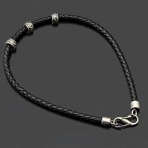 IRONVEIL <b>Titanium</b> Steel Pendant with Rope <b>Chain</b> for Men & Boys 16 Inch - Product Image 4