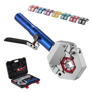Kit Crimpatrice Idraulica Manuale Integrata per Tubi AC Hydra Krimp con 7 Matrici a Scatto, Strumento per Riparazione Auto per Tubi A/C - Product Image 1
