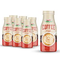 Boisson au café de marque privée du Vietnam Café Caramel Bouteille en verre de 290ml NAWON OEM Vente en gros à bas quantité minimale de commande Échantillon gratuit ISO HALAL BRC