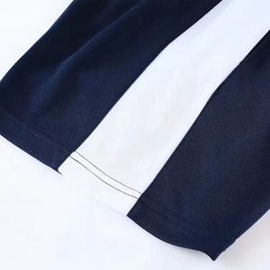Ensemble de maillots de football unisexe bleu marine, col en V, manches courtes, évacuation de l'humidité, respirant, séchage rapide pour l'équipe LAMA INDUSTRIES 100% - Product Image 6