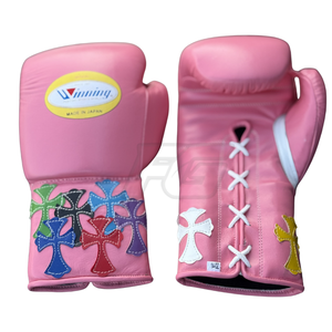ถุงมือชกมวยหนังวัวแท้คุณภาพสูงจาก Winning Boxing Gloves Global Supply แบบผูกเชือก แห้งเร็ว เหมาะสำหรับฝึกซ้อมและแข่งขัน ผลิตเพื่อการส่งออก - Product Image 4