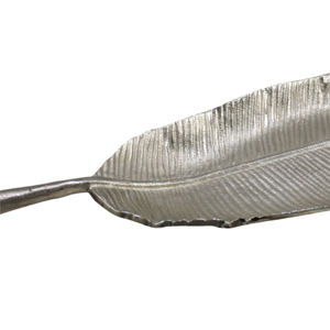 Plateau et plateau de service en aluminium moulé, finition argent brillant et or brillant, nickelé, pour usage domestique, fait main, personnalisable, en vente. - Product Image 3