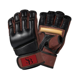Guantes de MMA de Cuero de Alto Rendimiento con Cierre de Gancho y Bucle, Diseño Ligero para Grappling y Golpes, Costuras Reforzadas, Agarre Fuerte - Product Image 1