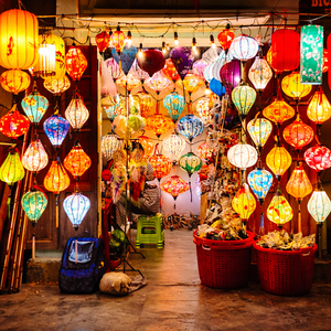 ELEGANT <b>BAMBOO</b> SILK <b>LANTERN</b> / HANDCRAFTED & CLASSIC DESIGN / MADE in VIETNAM/ MS. ALINA - Product Image 2