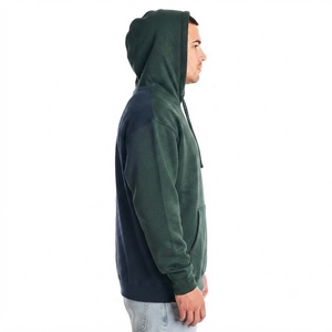 Men's Hooded <b>Sweatshirt</b> Regular Fit Fleece Casual Pullover Pockets Green <b>Navy</b> Blue Digital Printing 100% Cotton Eco-Friendly - Product Image 6