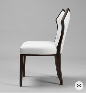 Chaise de salle à manger rembourrée moderne avec assise en similicuir et pieds en bois, design contemporain pour l'ameublement de la maison - Product Image 3