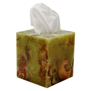 Caja de pañuelos decorativa de resina con diseño único para uso en el hogar moderno, dormitorio, cocina y baño, disponible a precio de mayoreo. - Product Image 4