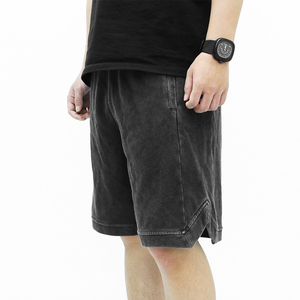 Hot Selling Acid Washed Denim <b>Shorts</b> Men's Patchwork and Bright Stitching to Make <b>Old</b> Loose Straight Wide-leg <b>Shorts</b> - Product Image 2