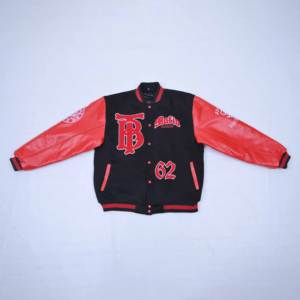 Veste en cuir parachute de qualité supérieure pour hommes, avec logo personnalisé brodé sur le devant et le dos, et doublure standard Calore. Vente en gros. - Product Image 4