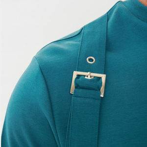 Men's Teal Crew Neck Sweatshirt And Shorts <b>Set</b> <b>Knitted</b> Cotton Men's Summer Casual Two-piece <b>Set</b> Terry Fabric Quick Dry Short - Product Image 6