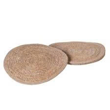Seagrass Woven Placemat With Heat Insulating Cloud <b>Mat</b> Coaster For Dining Table Decoration For Home - Product Image 3