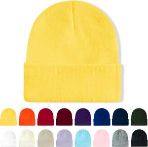 Sombreros de invierno Jacquard Cold Weather Beanie Logotipo personalizado Bordado Sombreros de punto de invierno Beanie Sombrero bordado personalizado - Product Image 6