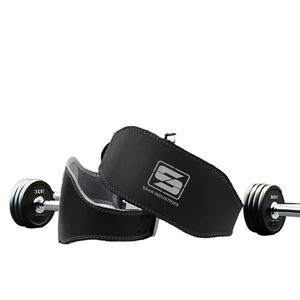 เข็มขัดยกน้ำหนักหนังวัวแท้สำหรับฟิตเนสขี่จักรยานอุปกรณ์ฝึกยิมแบบปรับแต่งได้ - Product Image 1