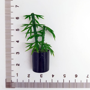 Mini Planta Artificial de Bambú de Plástico, Accesorios en Miniatura para Casa de Muñecas, Decoración de Vegetación para Escenas en Miniatura, para mayores de 14 años - Product Image 6