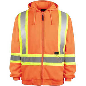 Ensemble de 5 pièces de sweat-shirt de sécurité d'hiver à haute visibilité réfléchissant LED imperméable en polyester de classe 2 ANSI personnalisé en gros pour hommes - Product Image 1