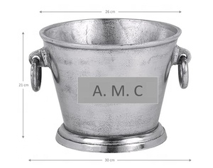 Refroidisseur de champagne/vin en aluminium personnalisable argenté pour les fêtes intérieures et extérieures de qualité assurée - Product Image 6