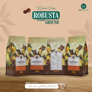 Café Tostado Robusta 100% Puro Estándar HANCOFFEE, Tueste Medio, Intensidad Fuerte, Muestra Gratis, OEM/ODM - Product Image 5