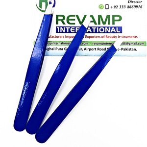 Pinzas de Cejas de Acero Inoxidable de Precisión, Duraderas y Ecológicas, con Punta Inclinada y Colores Personalizables para Tres Pinzas - Product Image 2