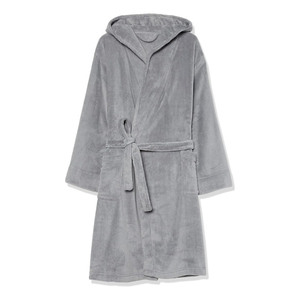 Peignoir en coton éponge personnalisé avec logo imprimé, respirant, séchage rapide, thermique, grande taille, manches longues, uni, décontracté pour homme - Product Image 5