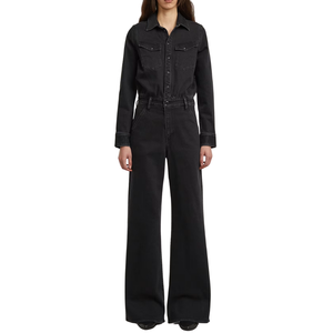 Combinaison en jean pour femme, décontractée, mignonne, respirante, broderie, coupe classique, style western, une pièce, utilitaire, vente en gros - Product Image 6