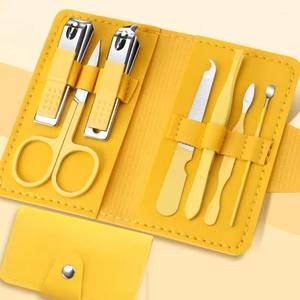 Morje Surgical 7 In 1 Stainless Steel <b>Nail</b> Kit Portable Manicure Tools <b>Set</b> With Case Classic Style For Adult - Product Image 1