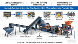 Metallrecycling-Lösung Ruijie Lieferanten von E-Waste-Recycling Wirbelstromabscheider mit Kerngetriebe und Motorkomponenten - Product Image 2