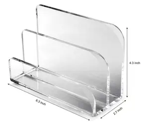 Acryl Lucite File Mail Sorter für die Schreibtisch organization