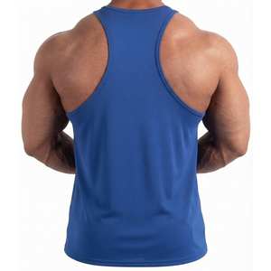 <b>Men's</b> <b>Tank</b> <b>Tops</b> 100% Cotton <b>Black</b> Breathable Quick Dry Eco-Friendly Summer Sleeveless Sports Gym Running High Street Style Front - Product Image 5